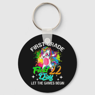 First Grade Field Day 2022 Let The Games Begin Kid Keychain