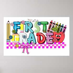 First Grade Fun & Flair Whimsy Poster
