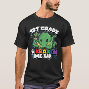 First Grade Kawaii Kraken Cute 1St Grade Team Funn T-Shirt