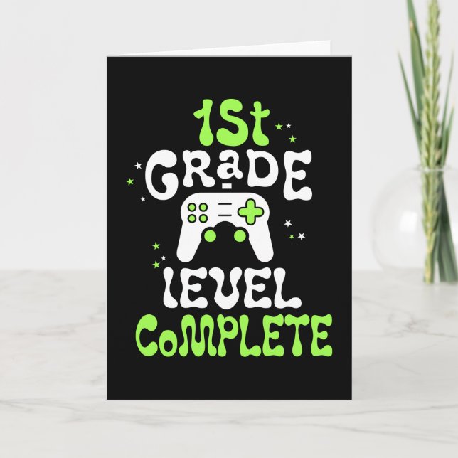 First Grade Level Complete Card (Front)