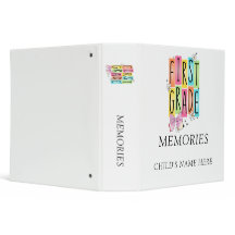 First Grade Memories Custom Child's Name Binder