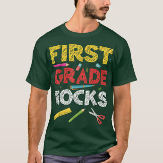 First Grade Rocks 1st Grade Back To School Shirt