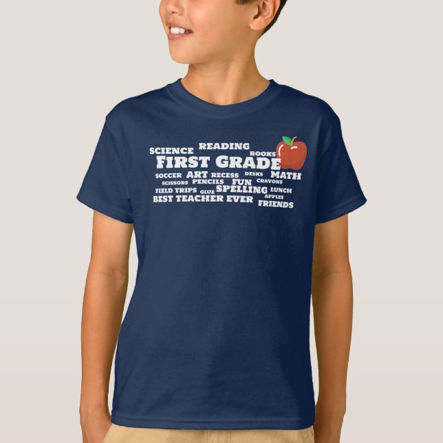 First Grade School Field Trip T-Shirt (Front)