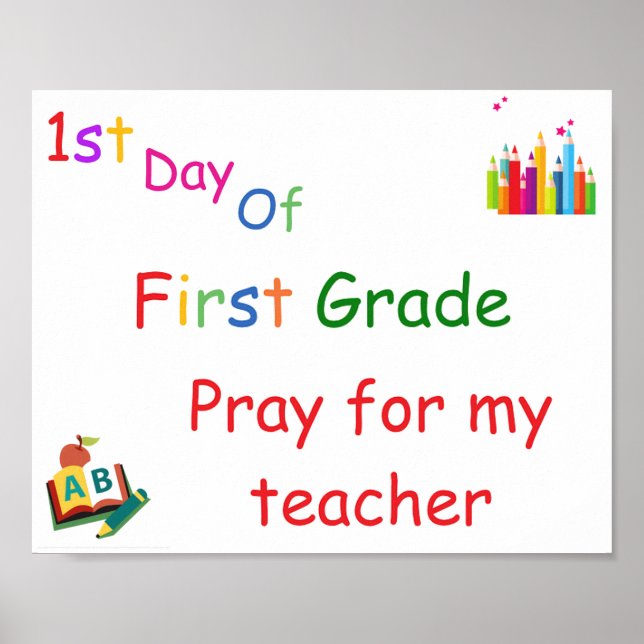 first grade sign (Front)
