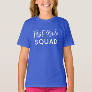 First Grade Squad Script Back to School Custom T-Shirt