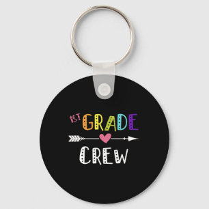 First Grade Teacher First Day School 1st Grade Cre Keychain