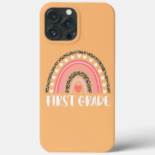 First Grade Teacher Leopard Rainbow First Day Of iPhone 13 Pro Max Case