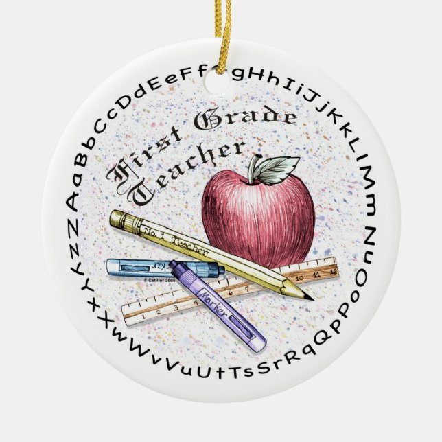 First Grade Teacher ornament (Front)