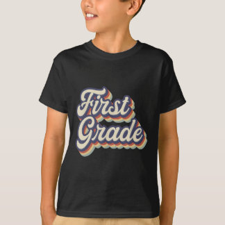 First Grade Teacher Retro Vintage T-Shirt