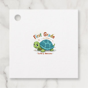 First Grade Turtle-y Awesome 1st Grade Back to Sch Favour Tags