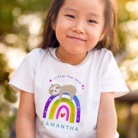 First Grade Vibes Cute Sloth Rainbow Custom Grade