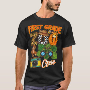 First Grade Zoo Field Trip Squad Matching Teacher T-Shirt