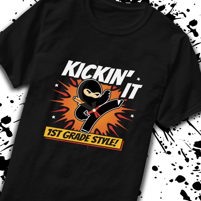 First Grader - Back To School - Ninja - 1st Grade T-Shirt (Creator Uploaded)