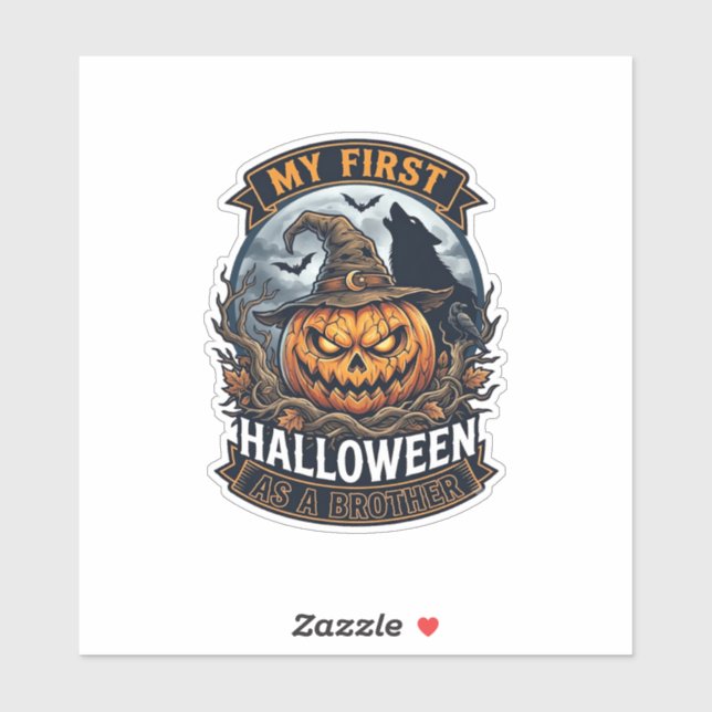 First Halloween As Brother Pumpkin Wolf Moon_1 (Sheet)