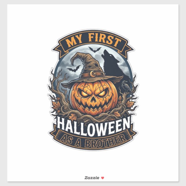 First Halloween As Brother Pumpkin Wolf Moon_1 (Sheet)