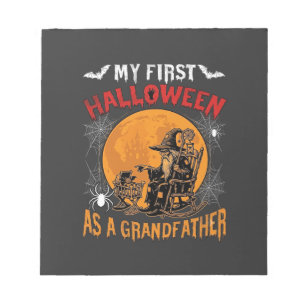 First Halloween As Grandfather Wizard Bat Moon_1 Notepad