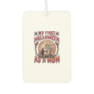 First Halloween As Mom Witch Skeleton Moon_1 Air Freshener