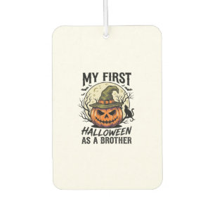 First Halloween Brother Vintage Pumpkin Moon Shirt Air Freshener