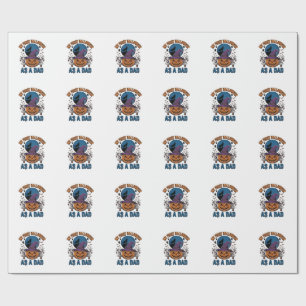 First Halloween Dad Vintage Pumpkin Wolf Shirt_1 Wrapping Paper