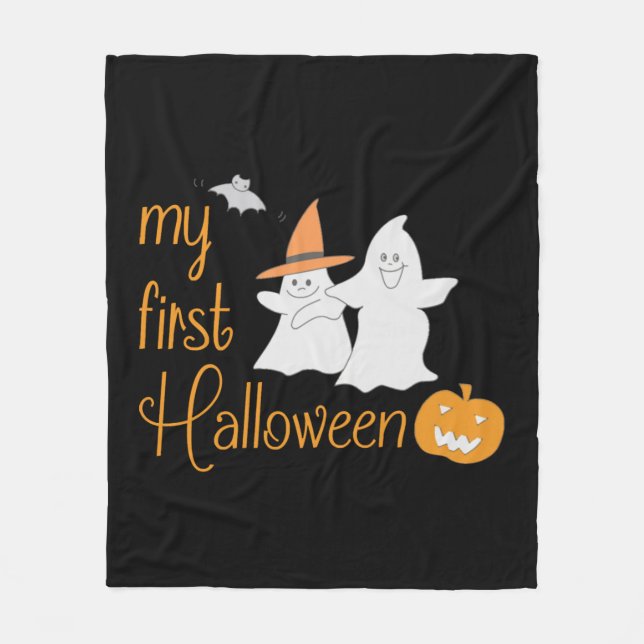 First Halloween Fleece Blanket (Front)