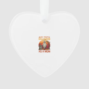 First Halloween Mom Ghost Tombstone Pumpkin_1 Ornament