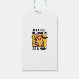 First Halloween Mom Shirt Vintage Ghost Design_1 Gift Tags