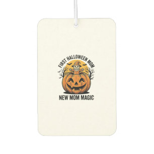 First Halloween Mom Vintage Pumpkin Bat Shirt_1 Air Freshener