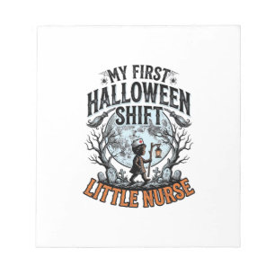 First Halloween Nurse Spooky Moon Infant Costume D Notepad
