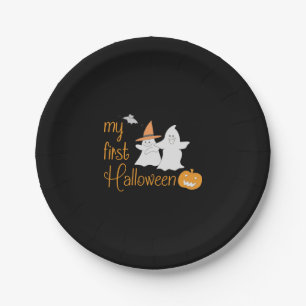 First Halloween Paper Plate