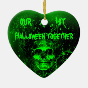First Halloween together Ceramic Ornament