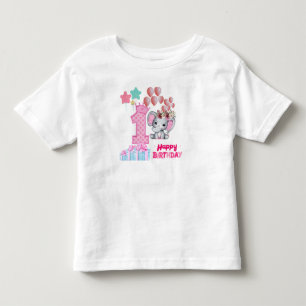 First Happy Birthday T Shirt for Baby