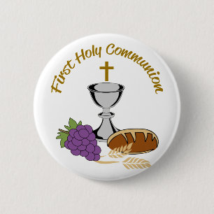 First Holy Communion 2 Inch Round Button