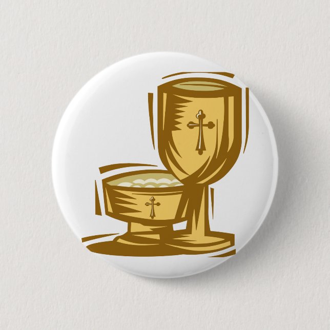 First Holy Communion 2 Inch Round Button (Front)