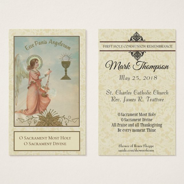 FIRST HOLY COMMUNION ANGELS EUCHARIST (Front & Back)