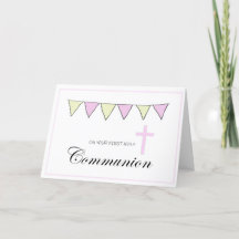 First Holy Communion Card