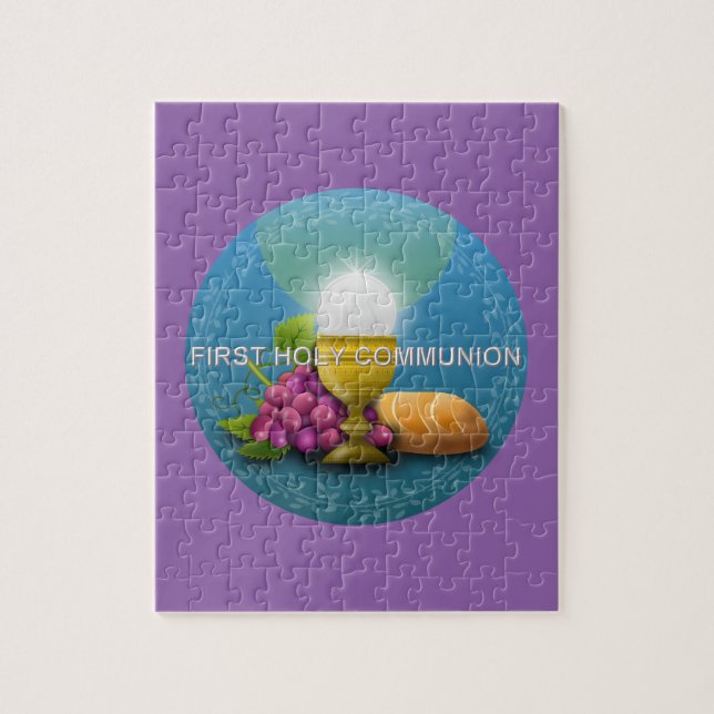 First Holy Communion Chalice and Host Jigsaw Puzzle (Vertical)