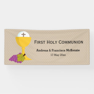 First Holy Communion * choose background colour Banner