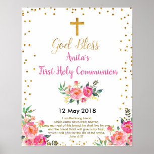 First Holy Communion Christening Party Sign