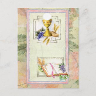 First Holy Communion, confirmation Postcard