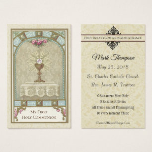 FIRST HOLY COMMUNION EUCHARIST ON ALTAR