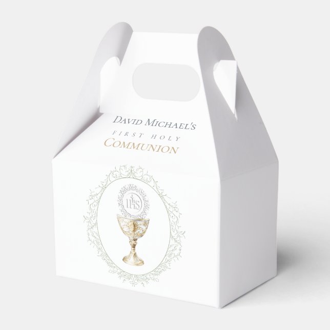First Holy Communion Favor Box (Front Side)