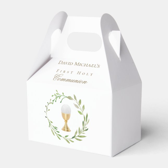 First Holy Communion Favor Box (Front Side)