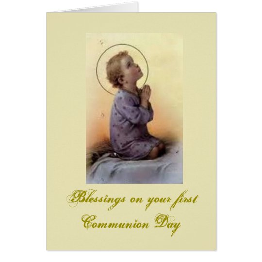 First Holy Communion - for Congratulations - Card