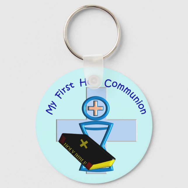 First Holy Communion Gifts for Kids Keychain (Front)