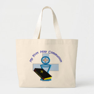First Holy Communion Gifts for Kids Large Tote Bag