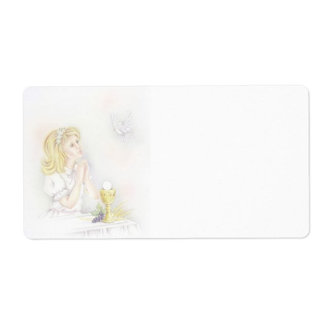 First holy communion girl labels (Front)