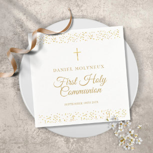 First Holy Communion Gold Dust Napkin