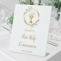 First Holy Communion green leaves