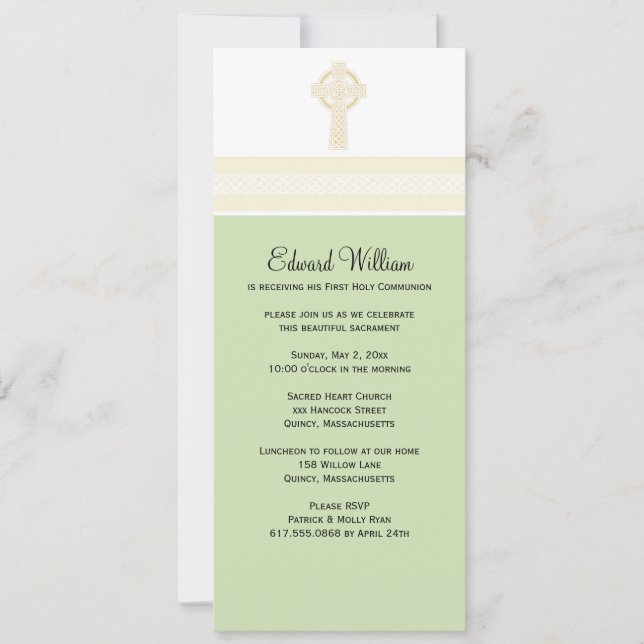 First Holy Communion Invitation (Front)