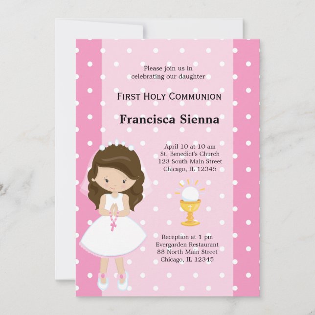 First Holy Communion Invitation (Front)